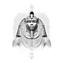 écriture egyptienne tattoo design idea