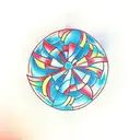 pinwheel tattoo design idea