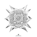 pinwheel tattoo design idea