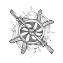 pinwheel tattoo design idea