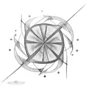 pinwheel tattoo design idea