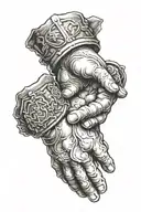 roman handshake  tattoo design idea