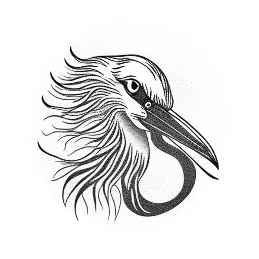 stork  tattoo design idea