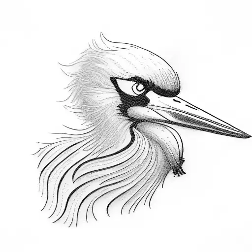 stork  tattoo design idea