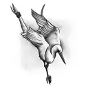 stork  tattoo design idea
