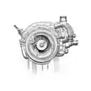 turbocharger engine  tattoo design idea