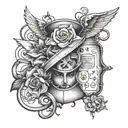 Nurse passion tattoo design idea