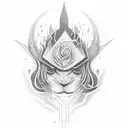 finding light in the darkness tattoo design idea