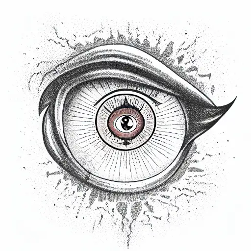 Grim Reaper all seeing eye with sand hour glass tattoo design idea