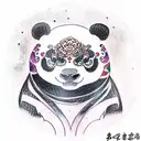 panda tattoo design idea