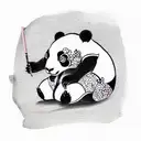 panda tattoo design idea