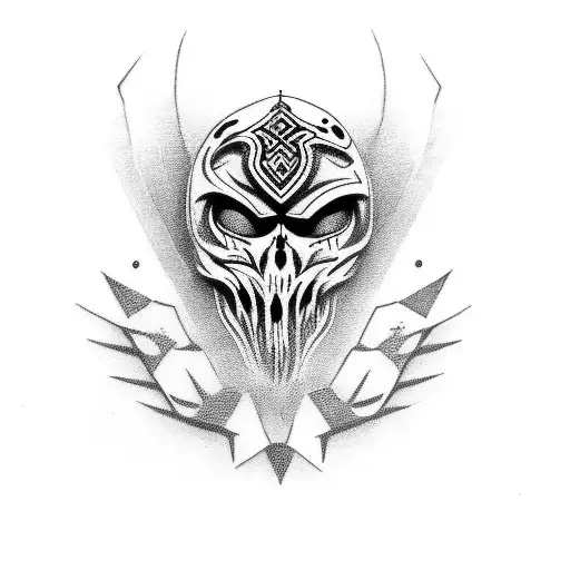 dark brotherhood  tattoo design idea