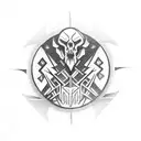 dark brotherhood  tattoo design idea