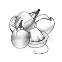 mango and coconuts tattoo design idea