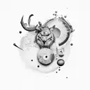 Juice world's 999 tattoo design idea