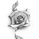 dove with rose and clouds tattoo design idea