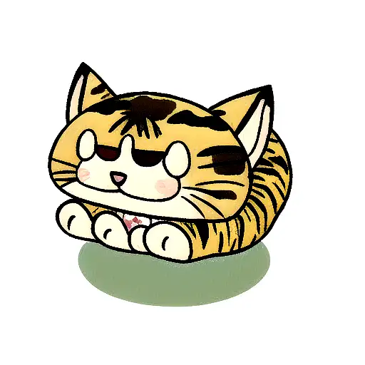 bengal cats bathing ape camo  tattoo design idea