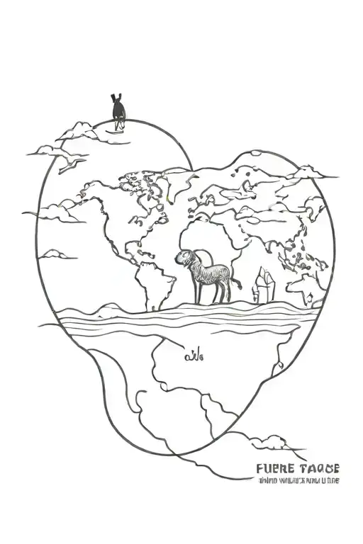 Travelling the world. Going on adventure. Partying. Living life as much as possible. Finding love or chasing tail. tattoo design idea