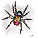 Spider  tattoo design idea