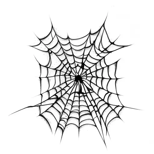 Spider Web tattoo design idea