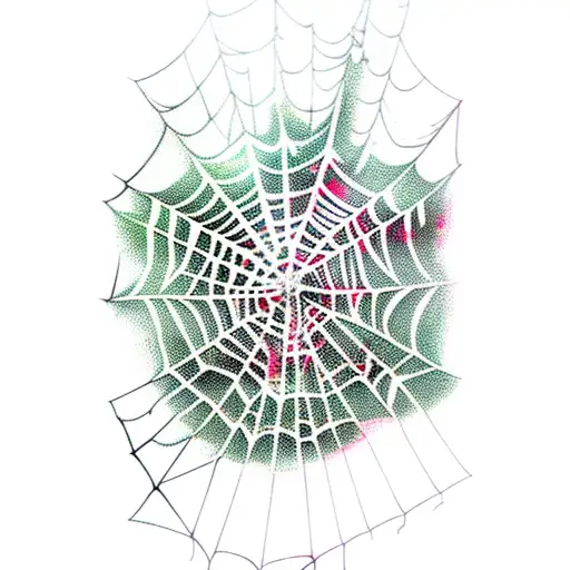 Spider Web tattoo design idea
