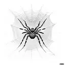 Spider Web tattoo design idea