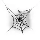 Spider Web tattoo design idea