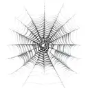 Spider Web tattoo design idea