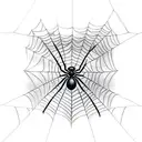 Spider Web tattoo design idea