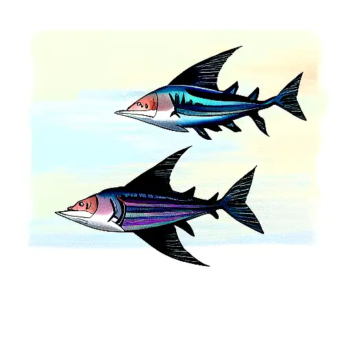 sailfish tattoo design idea