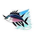 sailfish tattoo design idea