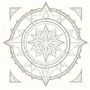 mandala using Roman numerals 19,27, 28, 29, 34 small to cup right breast  tattoo design idea
