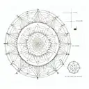 mandala using Roman numerals 19,27, 28, 29, 34 small to cup right breast  tattoo design idea