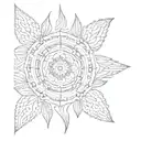 mandala using Roman numerals 19,27, 28, 29, 34 small to cup right breast  tattoo design idea