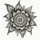 mandala using Roman numerals 19,27, 28, 29, 34 small to cup right breast  tattoo design idea