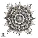 mandala using Roman numerals 19,27, 28, 29, 34 small to cup right breast  tattoo design idea