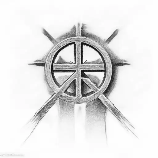 Christian Cross with john 3:16 tattoo design idea