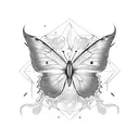 Butterfly Virgo Pisces  tattoo design idea