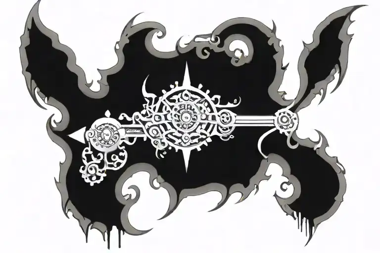 Heaven gates tattoo design idea