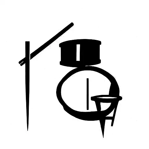 drums tattoo design idea