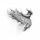 Wing tattoo design idea