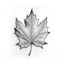Maple Leaf tattoo design idea