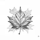 Maple Leaf tattoo design idea