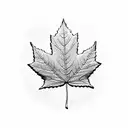Maple Leaf tattoo design idea