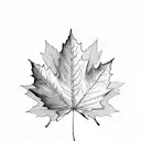 Maple Leaf tattoo design idea