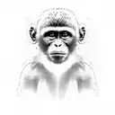 monkey tattoo design idea