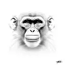 monkey tattoo design idea