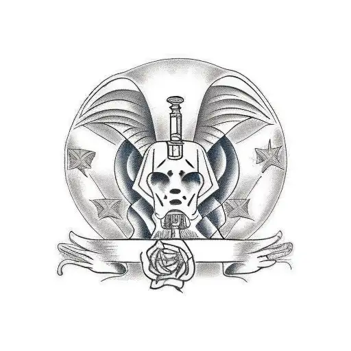 Sphinx tattoo design idea