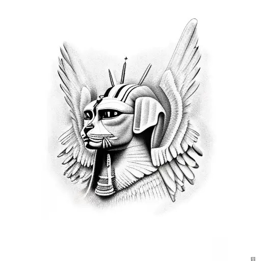Sphinx tattoo design idea