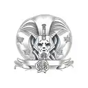 Sphinx tattoo design idea